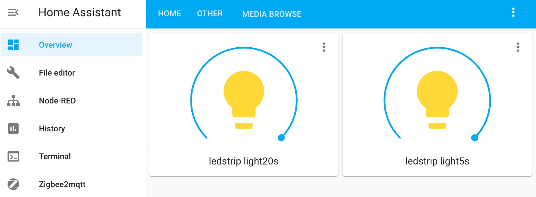 automated fade up dimmer for analogue LED Strips using a MOSFET and