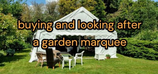 buying and looking after a garden marquee