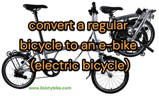 Here is how I converted my bicycle to a electric bike using a kit