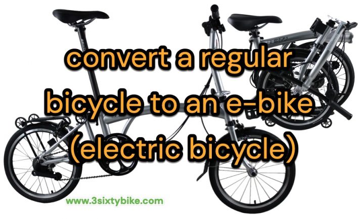 Here is how I converted my bicycle to a electric bike using a kit